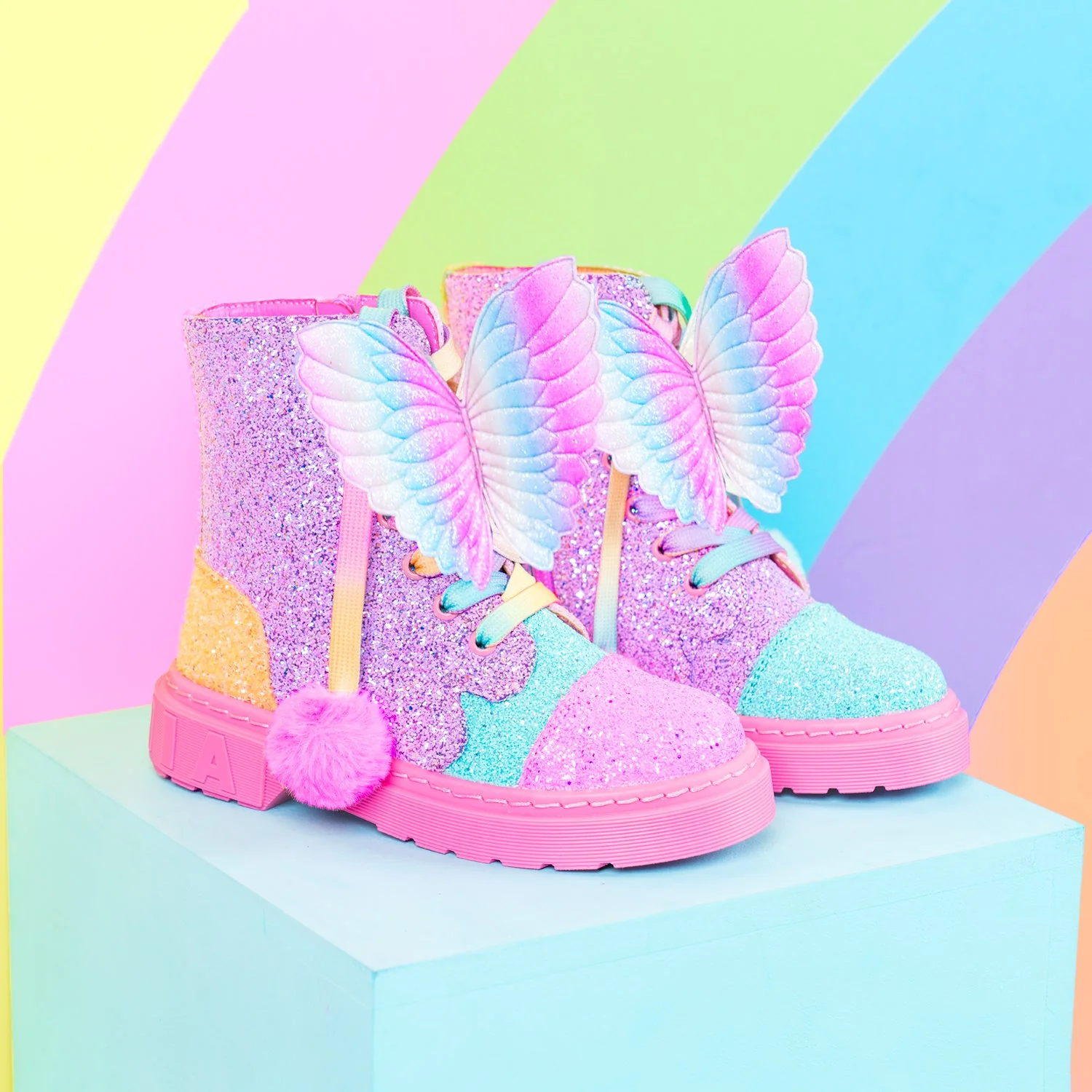 RAINBOW GLITTER SHOES - Image 4